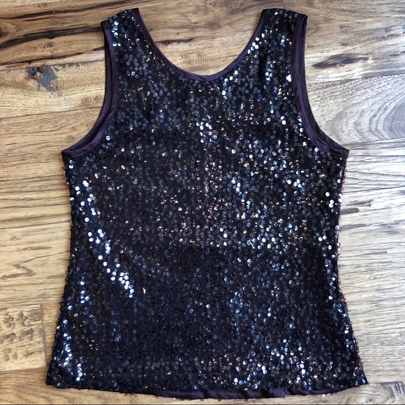 Sequin Tank Top M - Picture 3 of 8